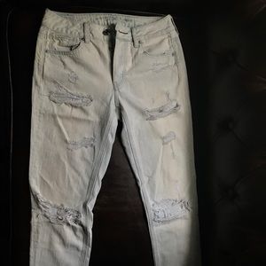 American Eagle Distressed Crop Jeans, Size 00